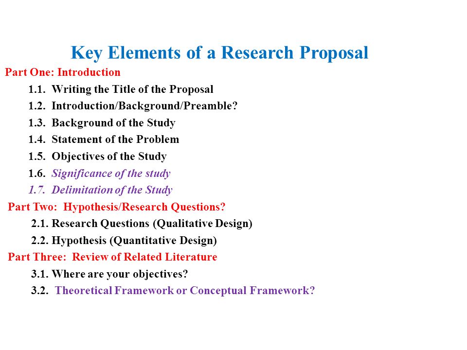 what is research proposal